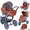 Коляску 3-х колесную Cam Cortina X3 Tris Evolution #42802